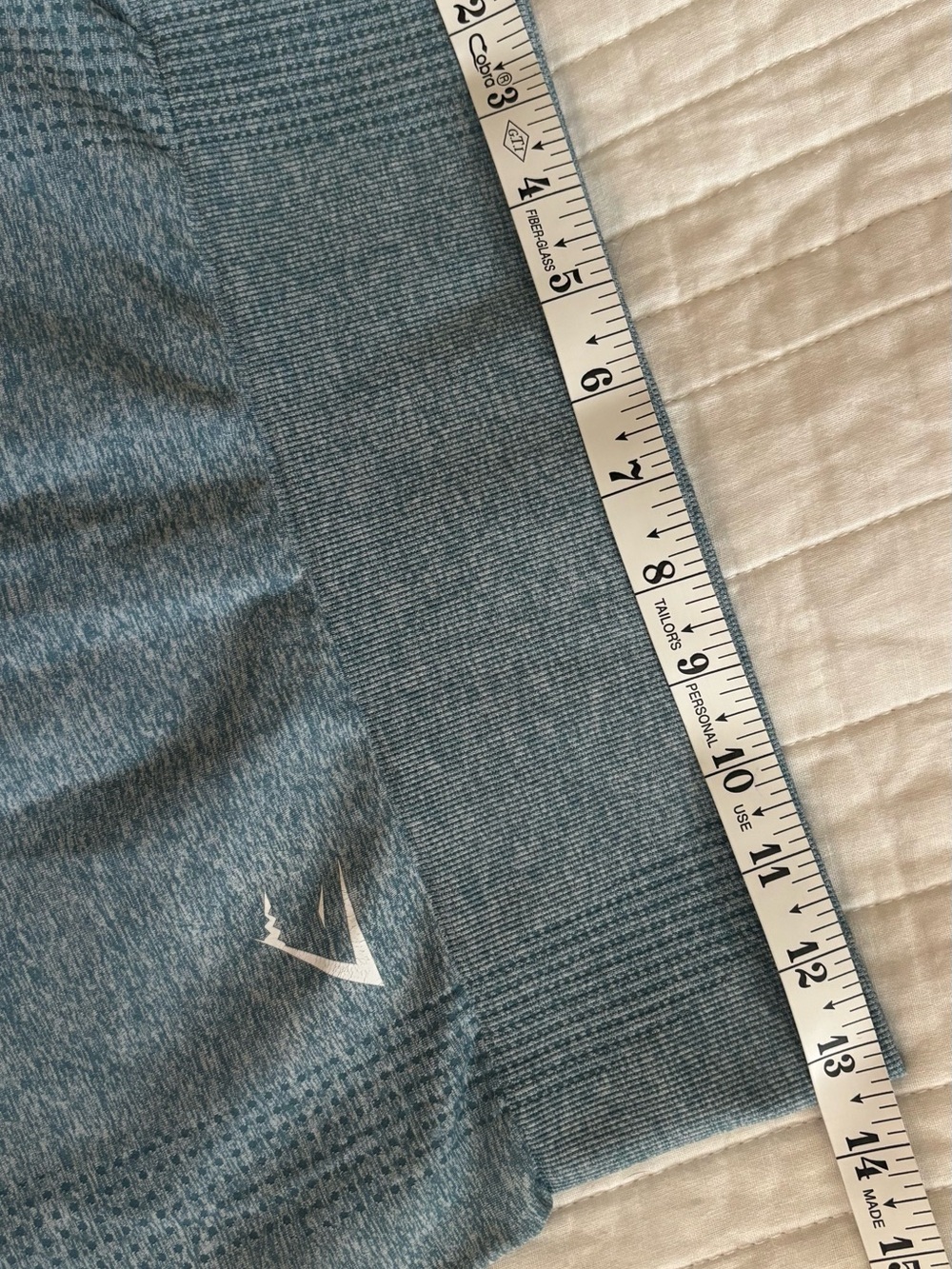 Gymshark Vital Seamless 2.0 Leggings Blue Gray Marl Size Small - Picture 10 of 13